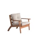 Poltrona Para Sala De Estar Florença Nogueira Claro