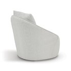 Poltrona Para Sala De Estar Giratória Mabel Bege Cru