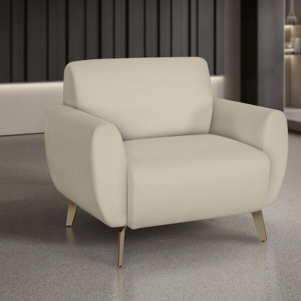 Poltrona Para Sala De Estar Jade Marfim