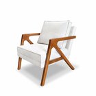 Poltrona Para Sala De Estar Lier Linho Boucle Off-white