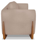 Poltrona Para Sala De Estar Lottus Linho Pés Castanho - Palla