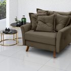 Poltrona Para Sala De Estar Love Marrom