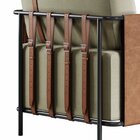 Poltrona Para Sala De Estar M01   Preto/linho Bege