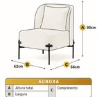 Poltrona Para Sala De Estar Madeira Maciça Aurora Luxo Terrac