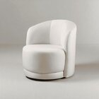 Poltrona Para Sala De Estar Madeira Maciça Base Giratória Ali