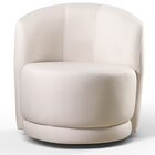 Poltrona Para Sala De Estar Madeira Maciça Base Giratória Ali