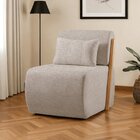 Poltrona Para Sala De Estar Madeira Maciça Cecília Luxo Cappu