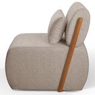 Poltrona Para Sala De Estar Madeira Maciça Cecília Luxo Cappu