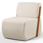 Poltrona Para Sala De Estar Madeira Maciça Cecília Luxo Off W