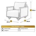 Poltrona Para Sala De Estar Madeira Maciça Matteo Luxo Corino