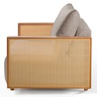 Poltrona Para Sala De Estar Madeira Maciça Palha Rattan Arthu