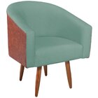 Poltrona Para Sala De Estar Mariana  Azul Turquesa