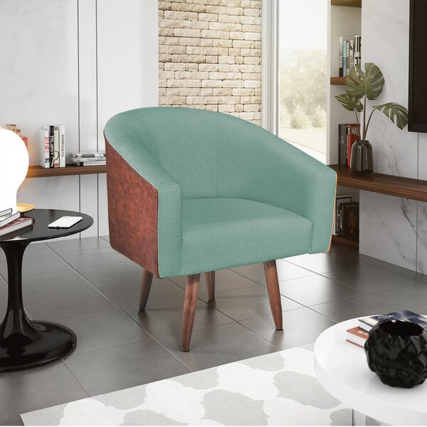 Poltrona Para Sala De Estar Mariana  Azul Turquesa