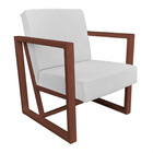 Poltrona Para Sala De Estar Maya Corano Base Metálica Cobre -