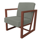 Poltrona Para Sala De Estar Maya Veludo Boucle Bege Gelo Base