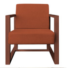 Poltrona Para Sala De Estar Maya Veludo Boucle Terra Base Met