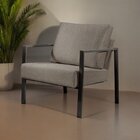 Poltrona Para Sala De Estar Metal Industrial Sophia Cappuccino