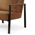 Poltrona Para Sala De Estar Metal Industrial Sophia Caramelo