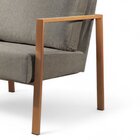 Poltrona Para Sala De Estar Metal Industrial Sophia Cinza