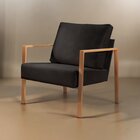 Poltrona Para Sala De Estar Metal Industrial Sophia Preto