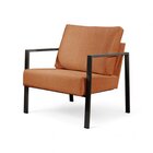 Poltrona Para Sala De Estar Metal Industrial Sophia Terracota