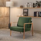 Poltrona Para Sala De Estar Metal Industrial Sophia Verde