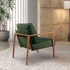 Poltrona Para Sala De Estar Metal Industrial Sophia Verde