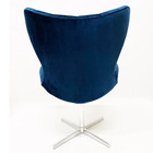 Poltrona Para Sala De Estar Mini Egg Capitonê Tecido Veludo A