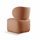 Poltrona Para Sala De Estar Moderna Sun Laranja