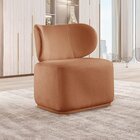 Poltrona Para Sala De Estar Moderna Sun Laranja