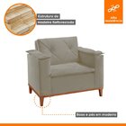 Poltrona Para Sala De Estar Mônaco Genebra/palha