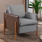 Poltrona Para Sala De Estar Monalisa  Veludo/cinza