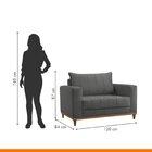 Poltrona Para Sala De Estar Noah Genebra/granito