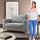 Poltrona Para Sala De Estar Noah Jolie Prata