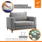 Poltrona Para Sala De Estar Noah Jolie Prata