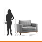 Poltrona Para Sala De Estar Noah Jolie Prata