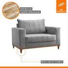 Poltrona Para Sala De Estar Noah Jolie Prata