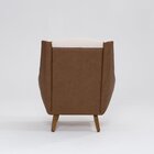 Poltrona Para Sala De Estar Pés Em Madeira Juliet Mescla Terr