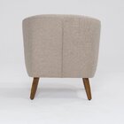 Poltrona Para Sala De Estar Pés Em Madeira Tamara Aveia