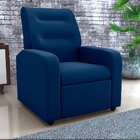 Poltrona Para Sala De Estar Reclinável Classic Light Azul