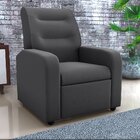 Poltrona Para Sala De Estar Reclinável Classic Light Cinza