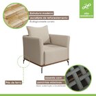 Poltrona Para Sala De Estar Roma Mm Top 90cm Bege