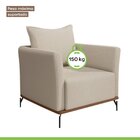 Poltrona Para Sala De Estar Roma Mm Top 90cm Bege