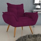 Poltrona Para Sala De Estar Tóquio  Vinho