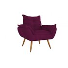 Poltrona Para Sala De Estar Tóquio  Vinho