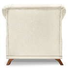 Poltrona Para Sala De Estar Vênus Linho Pés Castanho - Pallaz