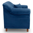 Poltrona Para Sala De Estar Vênus Suede Pés Castanho - Pallaz