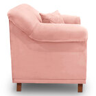 Poltrona Para Sala De Estar Vênus Veludo Pés Castanho - Palla