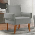 Poltrona Para Sala De Estar Vintage Genebra/aluminio