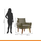 Poltrona Para Sala De Estar Vintage Genebra/palha